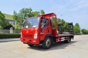 這款國六挖機(jī)平板運(yùn)輸車很火，關(guān)注沒？